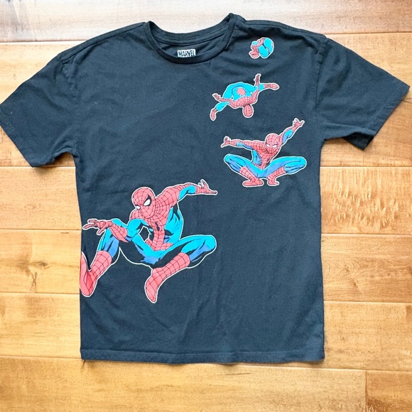 Marvel Spiderman Boys' Graphics T-Shirt, Spidey Bold Diagonal Action Poses XL - Picture 2 of 4